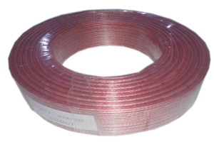 Speaker wire pink with red line