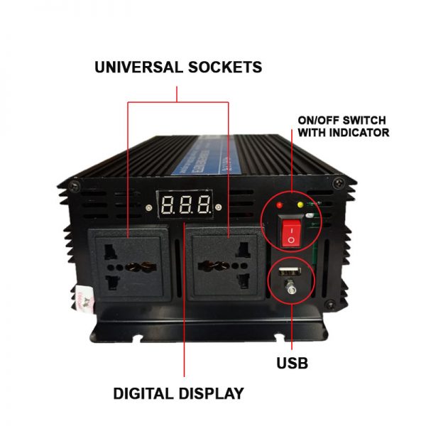 24V to 220V 2000W Inverter Sri Lanka Pure Sine Wave Inverter 24V DC